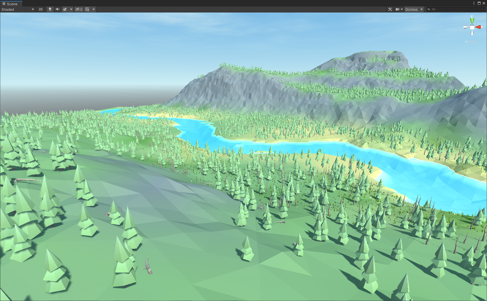 Low poly terrain Unity