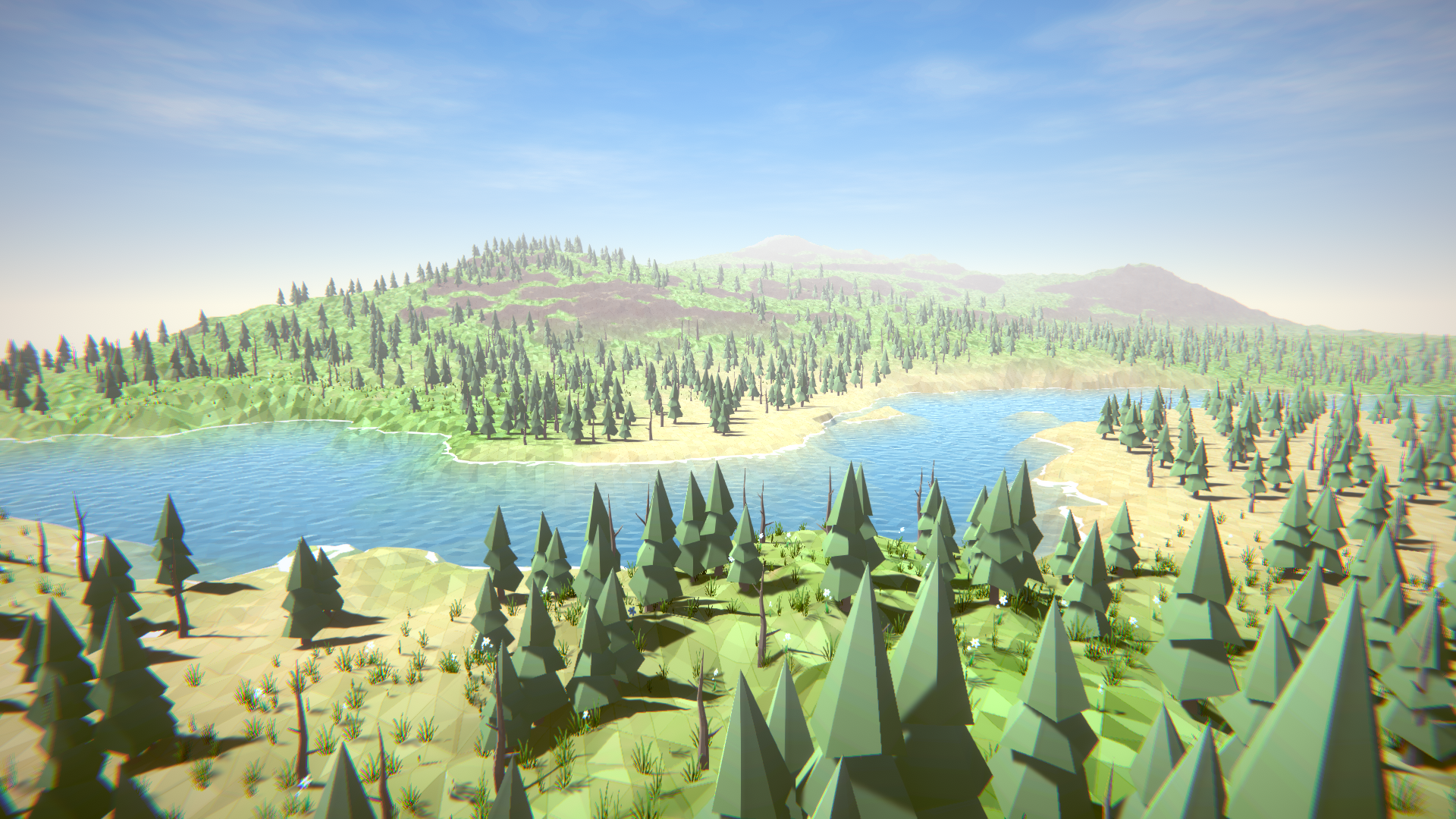 Low poly terrain Unity