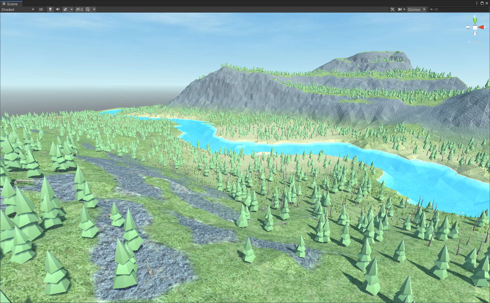 Low poly terrain Unity
