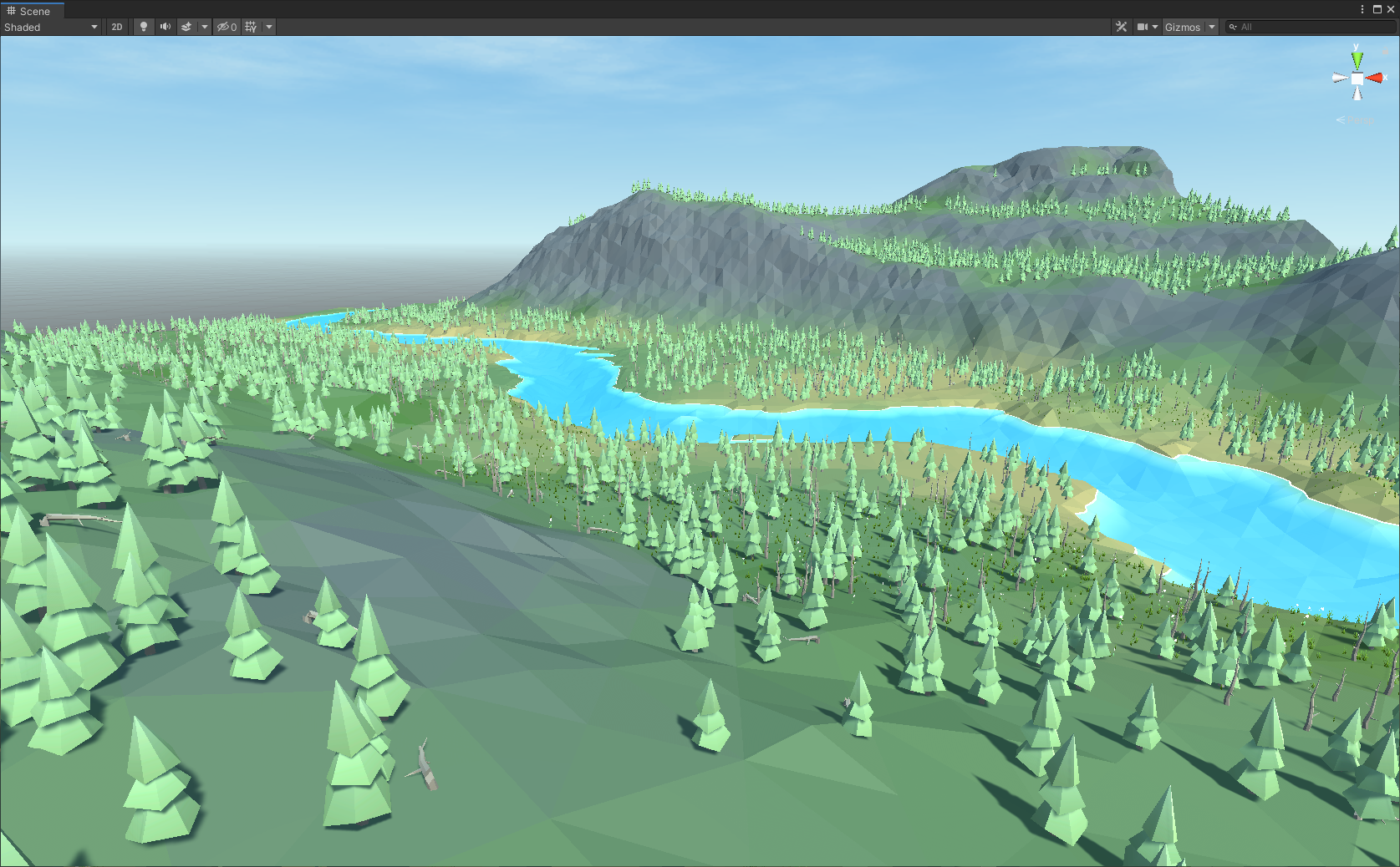 Low poly terrain Unity