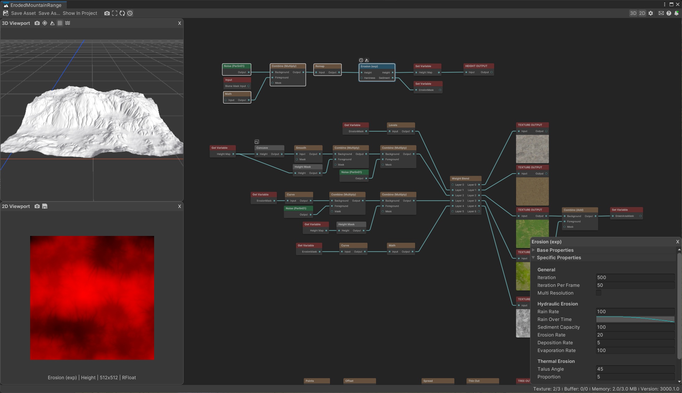 Vista Graph Editor UI showing the main viewport areas, graph canvas, toolbar, and properties panel