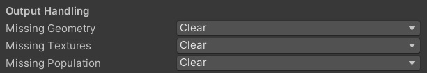 Missing Output policy settings in the Vista Manager Tile Settings Inspector